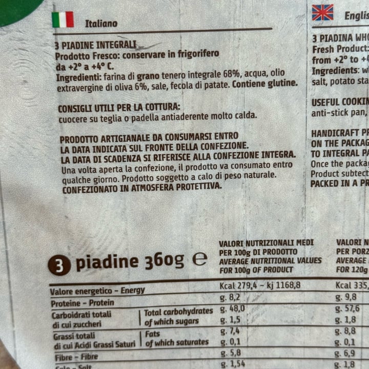 photo of Adria Piadine Piadina Integrale shared by @mykemical on  15 May 2024 - review