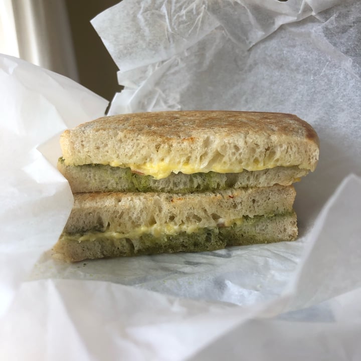 photo of Coughlans Bakery Vegan Cheese,  Roasted Tomato and Pesto Sandwich shared by @jasminelilac on  02 Sep 2023 - review