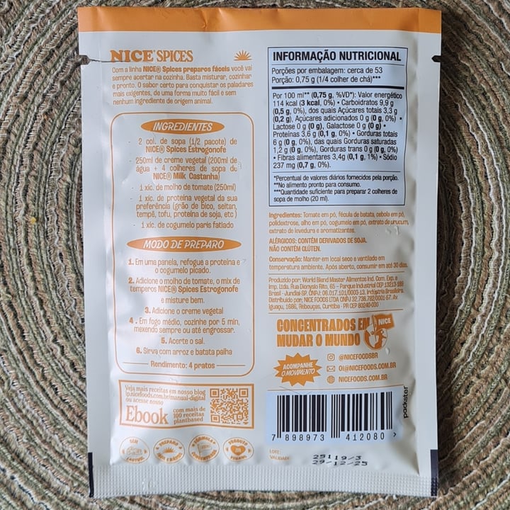 photo of Nice Spice Molho Estrogonofe Nice Spice Molho Estrogonofe shared by @marthacalderaro on  08 Oct 2025 - review