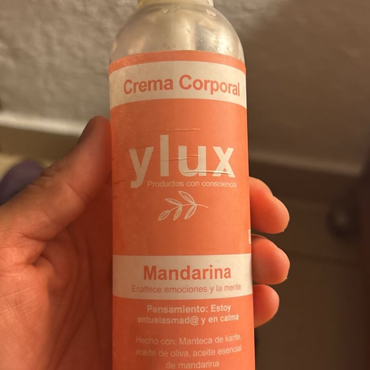 photo of Ylux Crema Corporal Mandarina shared by @veganads on  10 Sep 2025 - review