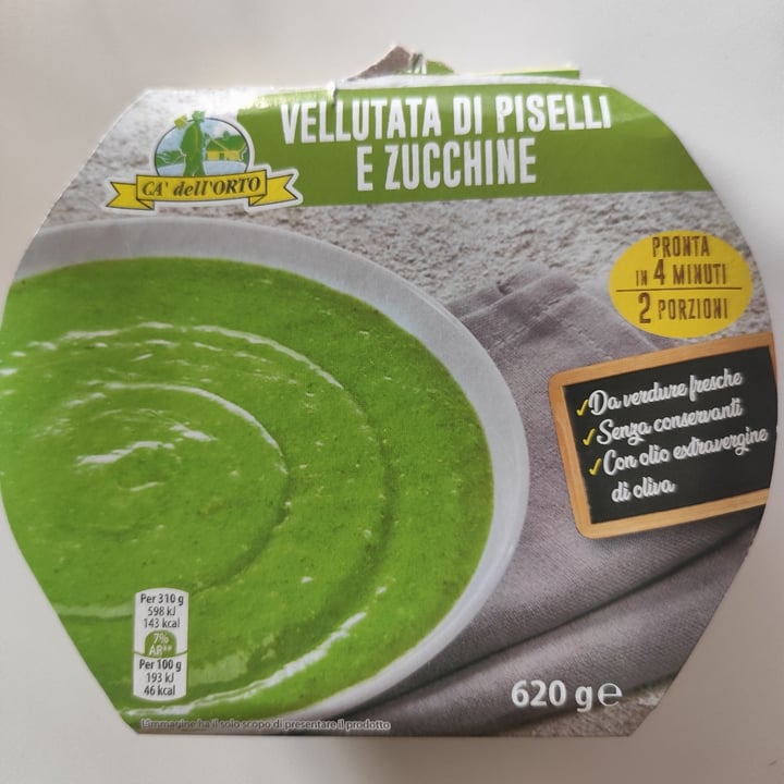 photo of CA' dell'ORTO Vellutata piselli e zucchine shared by @carliperli on  15 Sep 2025 - review