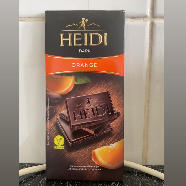 photo of Heidi Orange Dark Chocolate shared by @vegan737363 on  14 Sep 2023 - review