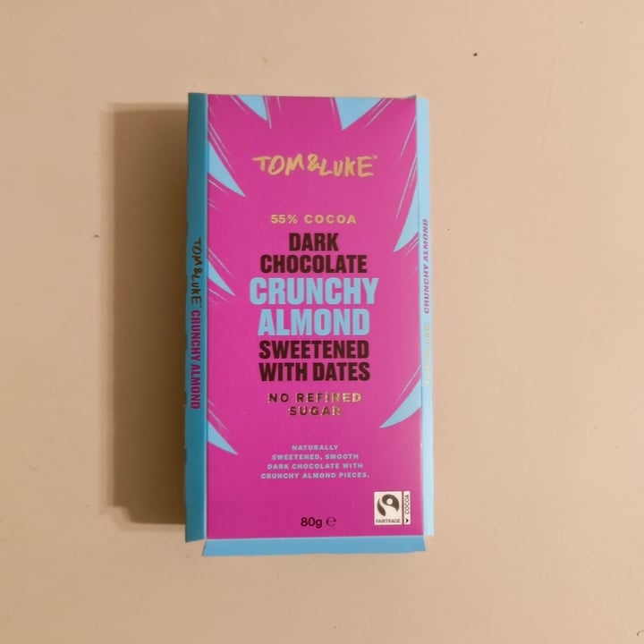 photo of Tom & Luke Crunchy Almond Dark Chocolate shared by @jesseats on  07 Mar 2025 - review