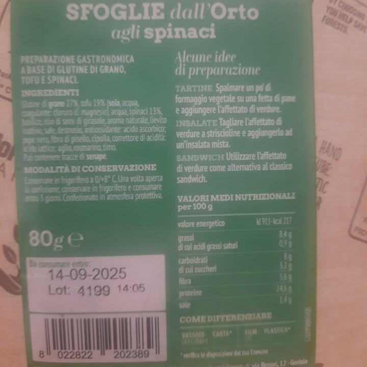 photo of Liveg sfoglie dell'orto shared by @irenep on  27 Jun 2025 - review