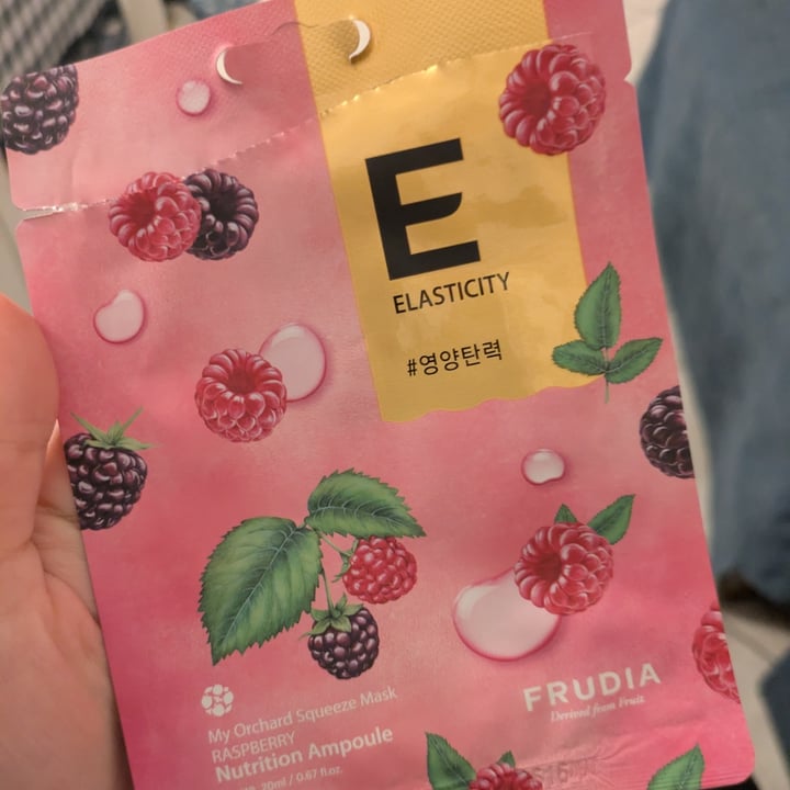 photo of Frudia My orchard squeeze mask raspberry shared by @annabelecter on  02 Mar 2025 - review