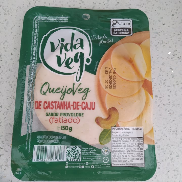 photo of Vida Veg Queijo de castanha de Caju shared by @cassiano on  27 May 2025 - review