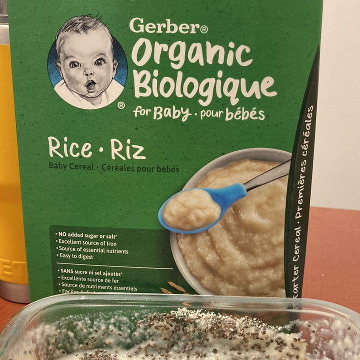 photo of gerber organic Rice Baby Cereal shared by @hungrywoman on  21 Mar 2024 - review