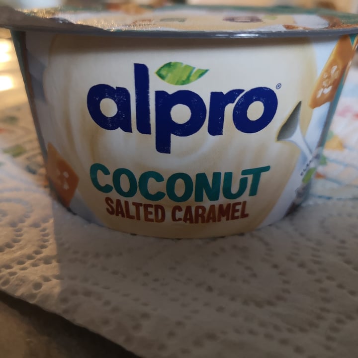 photo of Alpro Yogurt Coconut Salted Caramel shared by @mariversovegan on  14 Nov 2023 - review