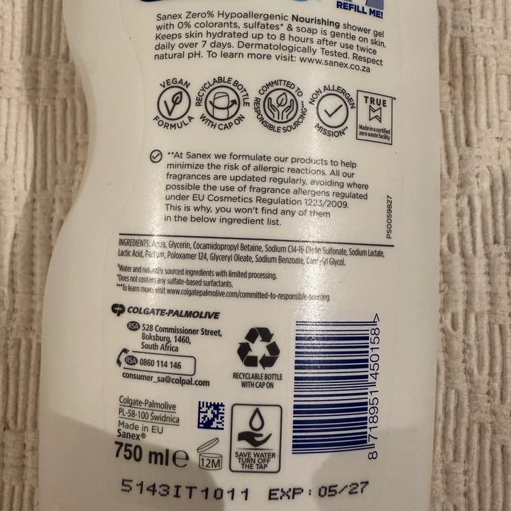 photo of Sanex Zero shared by @leyyakhan on  02 Oct 2025 - review