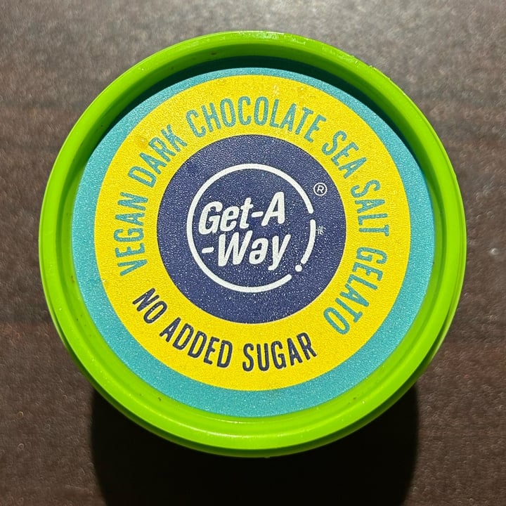 photo of Get-A-Way Vegan Dark Chocolate Sea Salt Gelato shared by @plantbasedratna on  21 May 2024 - review