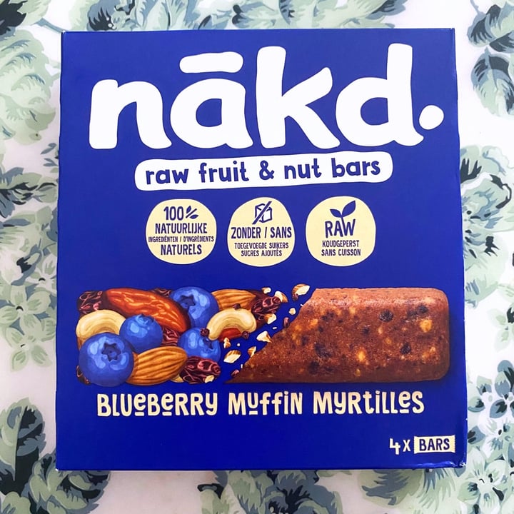photo of Nākd. blueberry Muffin Mirtilles shared by @hail-seitan on  17 May 2024 - review