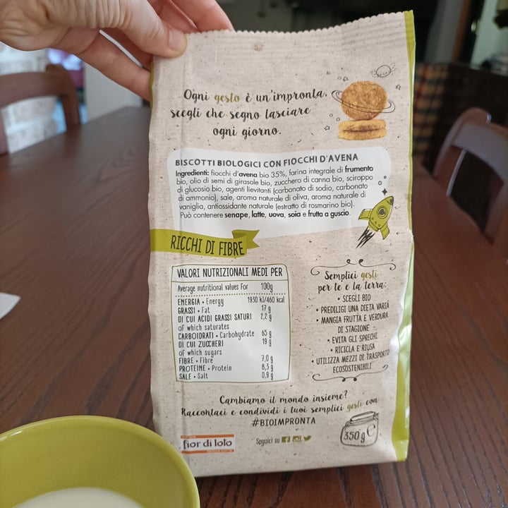 photo of Fior di Loto Biscotti con fiocchi d'avena shared by @valeriedarkblue on  11 Aug 2025 - review