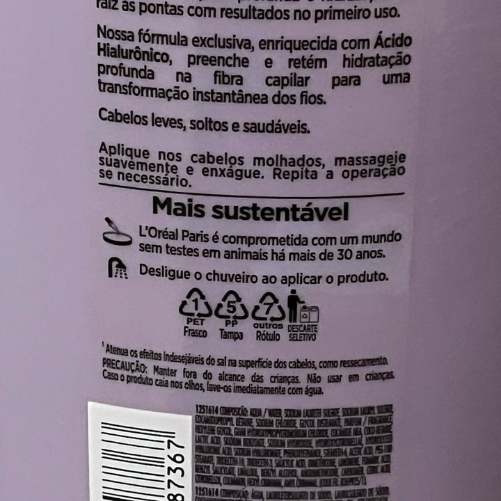 photo of Elseve shampoo hialurônico shared by @aclara on  22 May 2024 - review