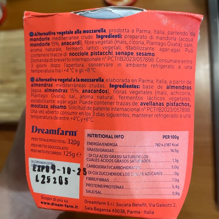 photo of Dream Farm mozzarella dream farm shared by @flamy on  06 Oct 2025 - review