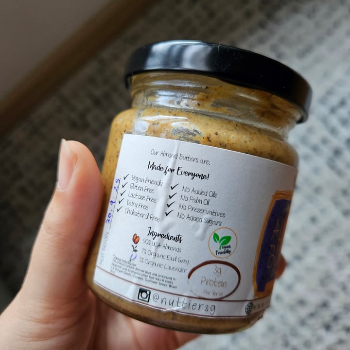 photo of nuttiernuts Earl Grey Lavender Almond Butter shared by @meixin2603 on  11 Jun 2025 - review