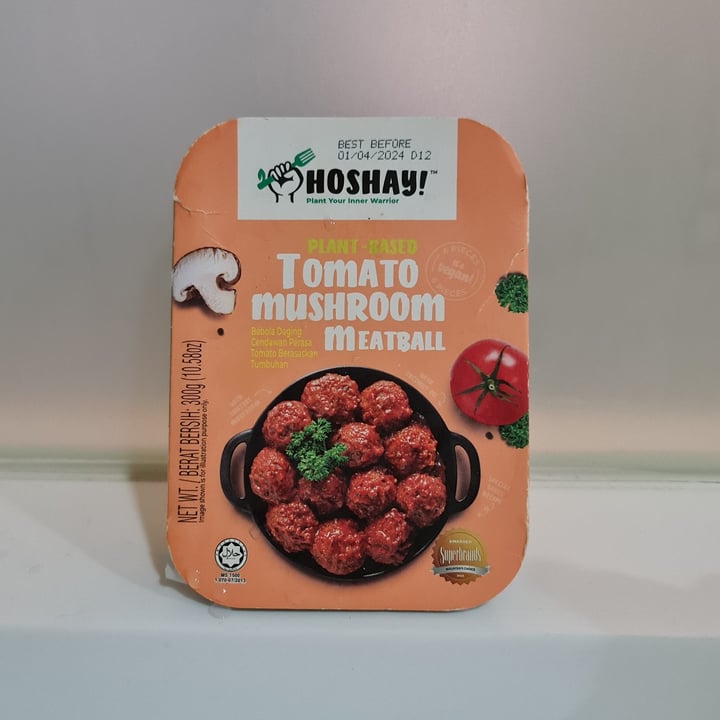 photo of Hoshay Plant-based Tomato Mushroom Meatball shared by @parismelody on  08 Jan 2024 - review