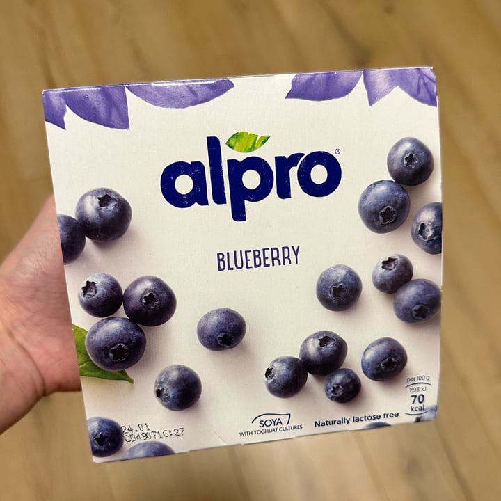 photo of Alpro 4× blueberry shared by @vanille on  30 Jan 2024 - review
