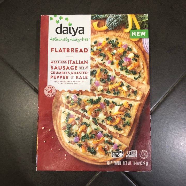 photo of Daiya Flatbread Meatless Italian Sausage Style Crumbles, Roasted Pepper & Kale shared by @aishahalattas on  06 Mar 2024 - review