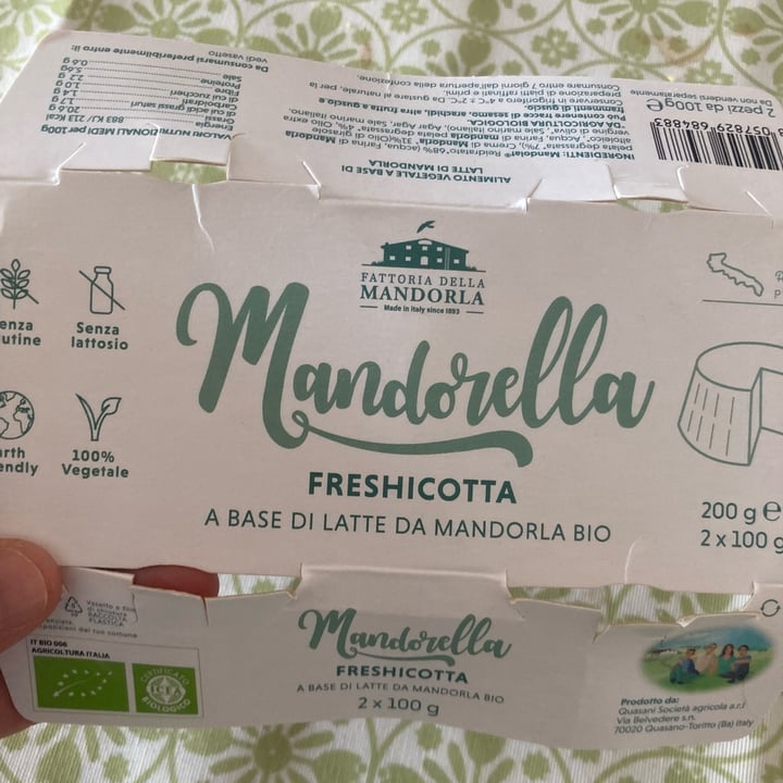 photo of La fattoria della mandorla mandorella freshicotta shared by @sottolapellepodcast on  03 Feb 2024 - review