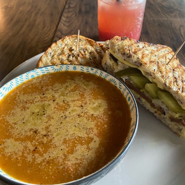 photo of Pachamama Soul flavor Emporium a kind Cafe Vegan Reuben Panini shared by @corenawalby on  17 Jul 2025 - review