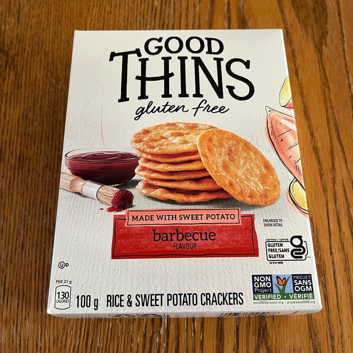 photo of Good Thins Rice & Sweet Patato Barbecue Flavor shared by @ecoveg on  06 Sep 2023 - review