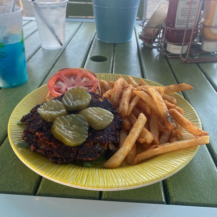photo of The Keys, Put-in-Bay Black Bean Burrito w/ Fries shared by @duckylover on  27 Aug 2023 - review