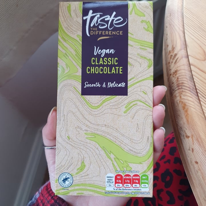 photo of Sainsbury’s Taste The Difference Vegan Classic Chocolate shared by @laurenmitchell on  12 Mar 2024 - review