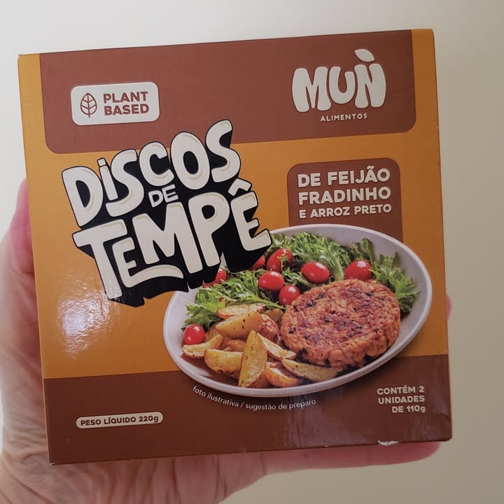 photo of Mun Discos de Tempê de Feijão Fradinho e Arroz Preto shared by @vrgvegana on  10 Jul 2024 - review