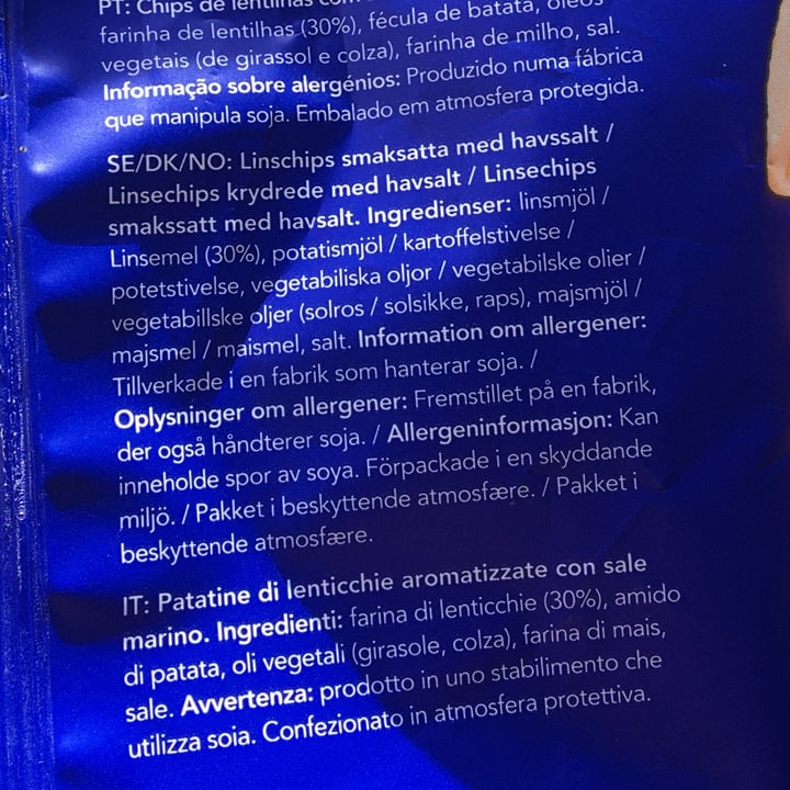 photo of Proper Chips Sea salt lentil chips shared by @carmelau on  12 May 2024 - review