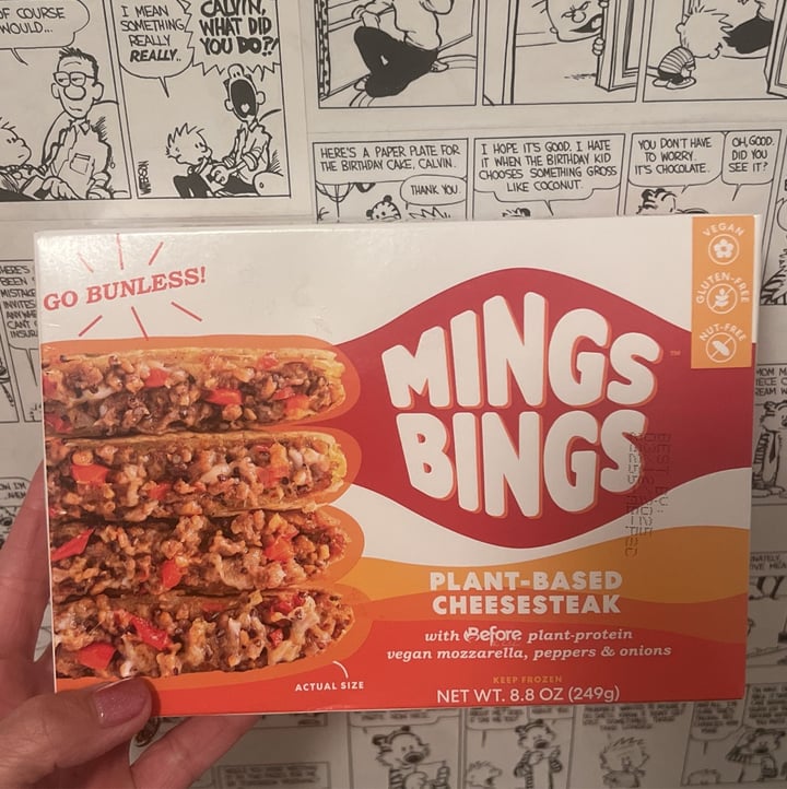 photo of Mings bings Plant Based Cheesesteak shared by @tinesforchange on  02 Jan 2024 - review