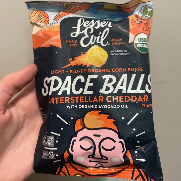 photo of Lesser Evil Snacks Space Balls Interstellar Cheddar shared by @srw4 on  29 Jun 2024 - review