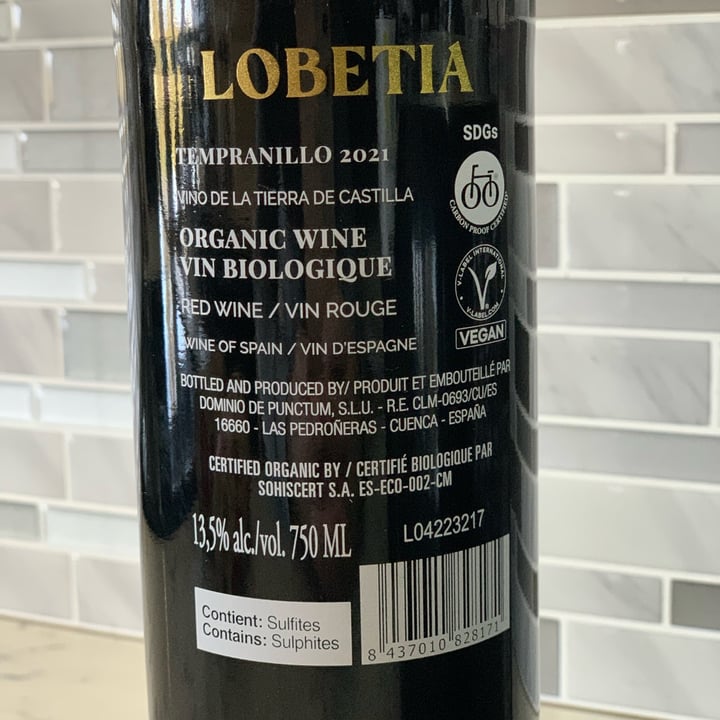 photo of Lobetia Tempranillo shared by @veganvanman on  24 Apr 2024 - review