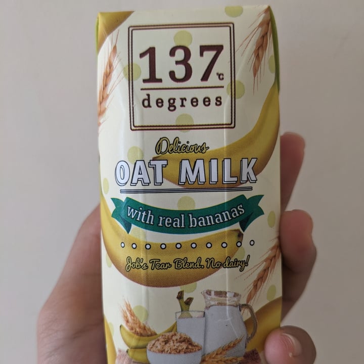 photo of 137 degrees Banana oat milk shared by @cakebatter on  11 Oct 2023 - review