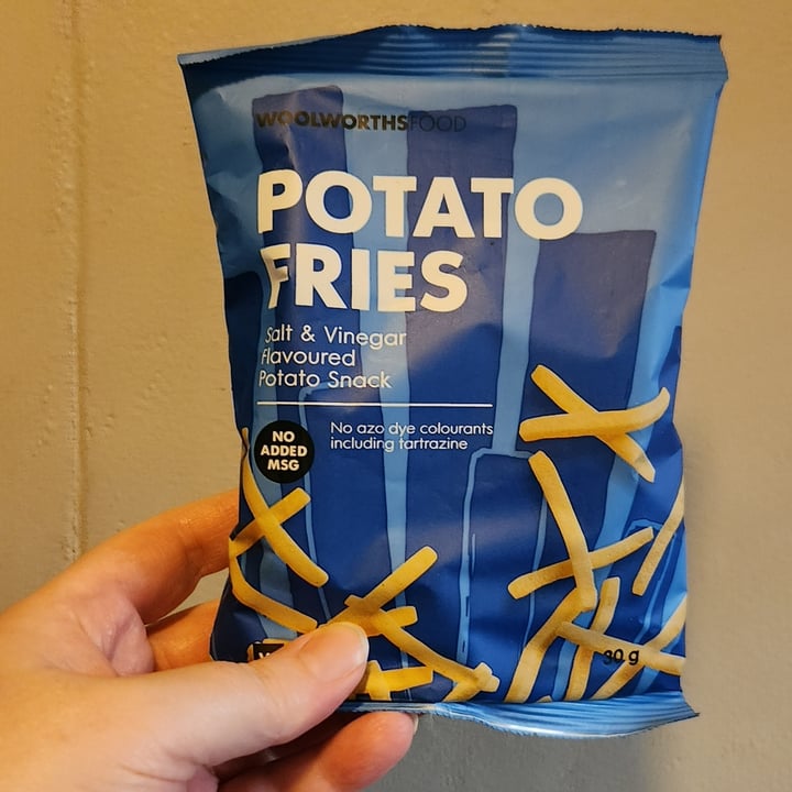 photo of Woolworths Food Potato fries salt and vinegar shared by @josiearmadillo on  31 May 2025 - review