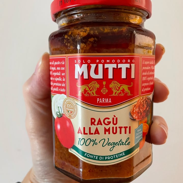 photo of Mutti Ragú Alla Mutti 100%Vegetale shared by @vero73 on  06 Nov 2023 - review