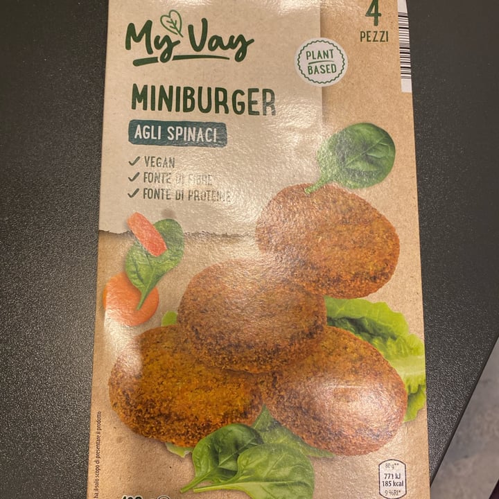 photo of My Vay (My Veg) Miniburger Agli Spinaci shared by @martina2911 on  29 Oct 2024 - review