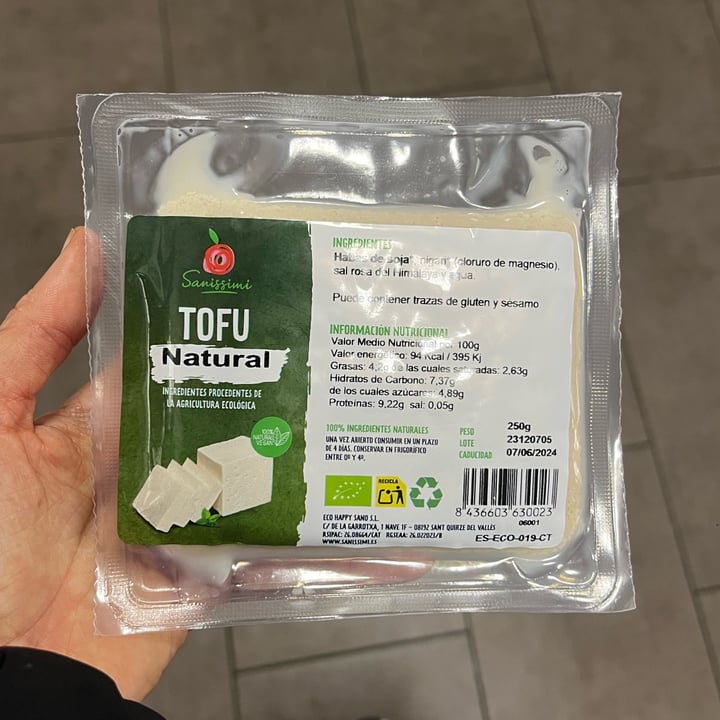 photo of Sanissimi Tofu Natural shared by @silviaps on  05 Feb 2024 - review