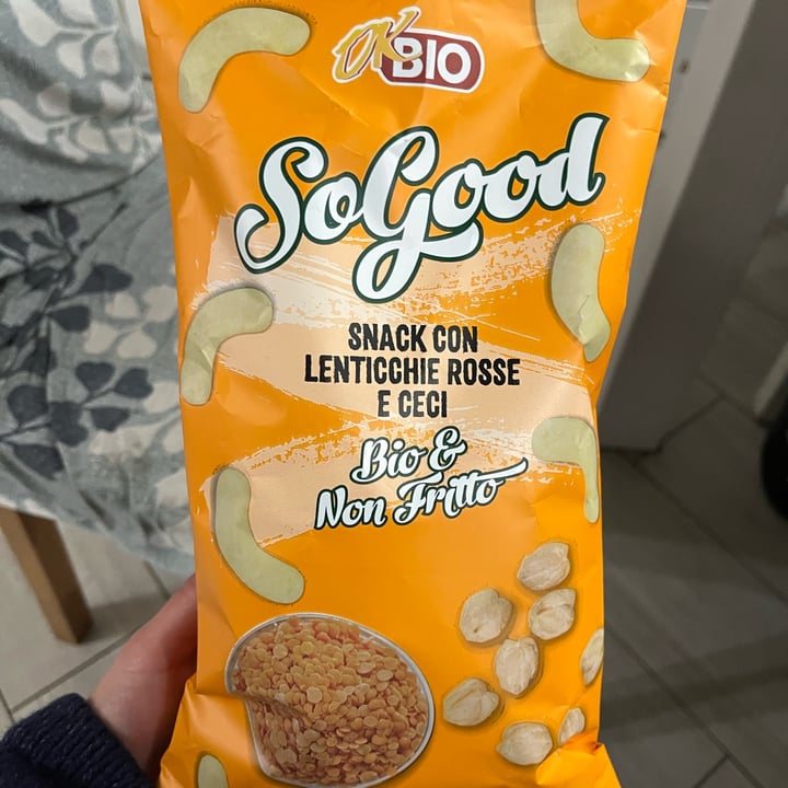 photo of Ok Bio so good snack con lenticchie rosse e ceci shared by @alicebveg on  11 May 2025 - review