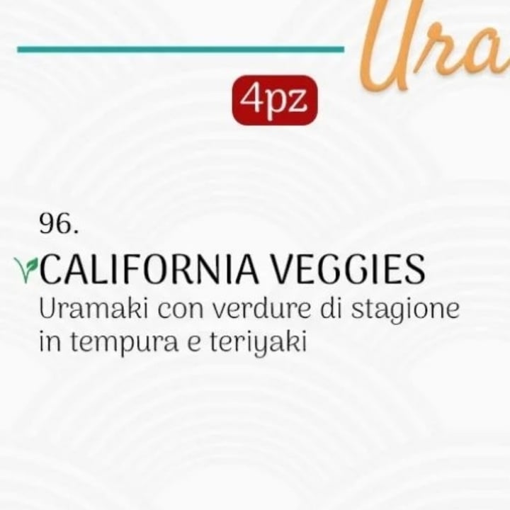 photo of Kikko Sushi Ristorante Giapponese California Veggies shared by @rosannad93 on  09 Mar 2024 - review