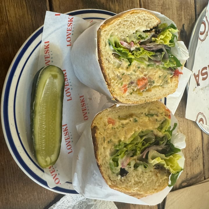 photo of Loveski Deli Chickpea Salad Sandwich shared by @poinsettia on  10 Apr 2024 - review