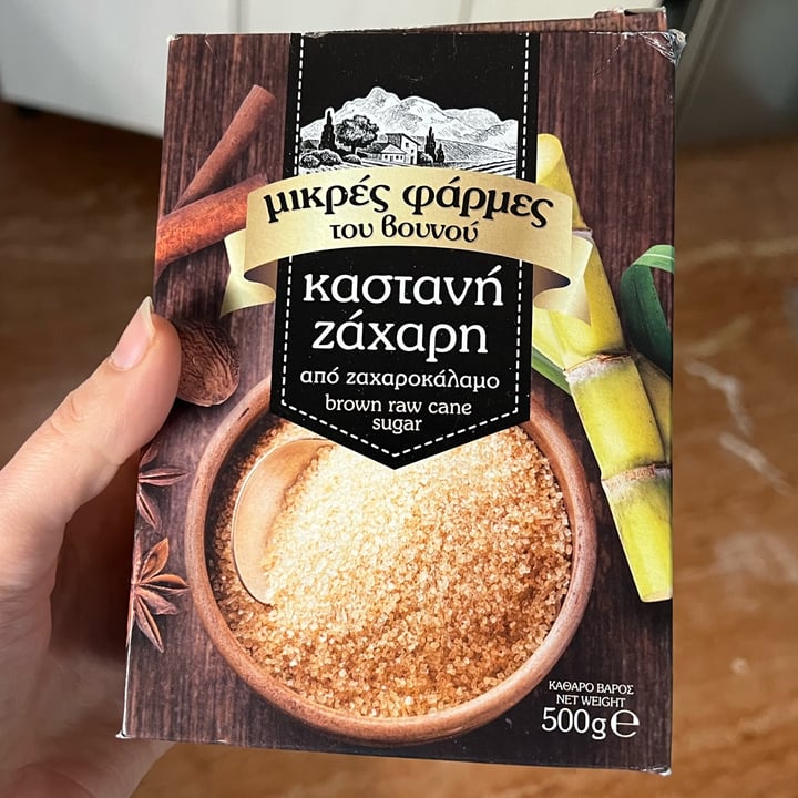 photo of Μικρές φάρμες του βουνού Brown Raw Cane Sugar shared by @annamiou on  12 Dec 2024 - review