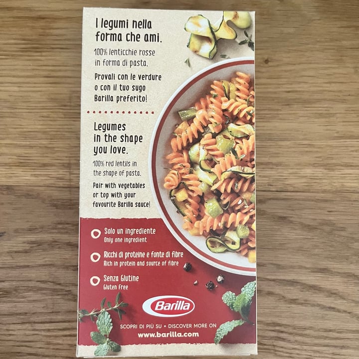 photo of Barilla Fusilli lenticchie shared by @chiadefe on  26 Jun 2025 - review
