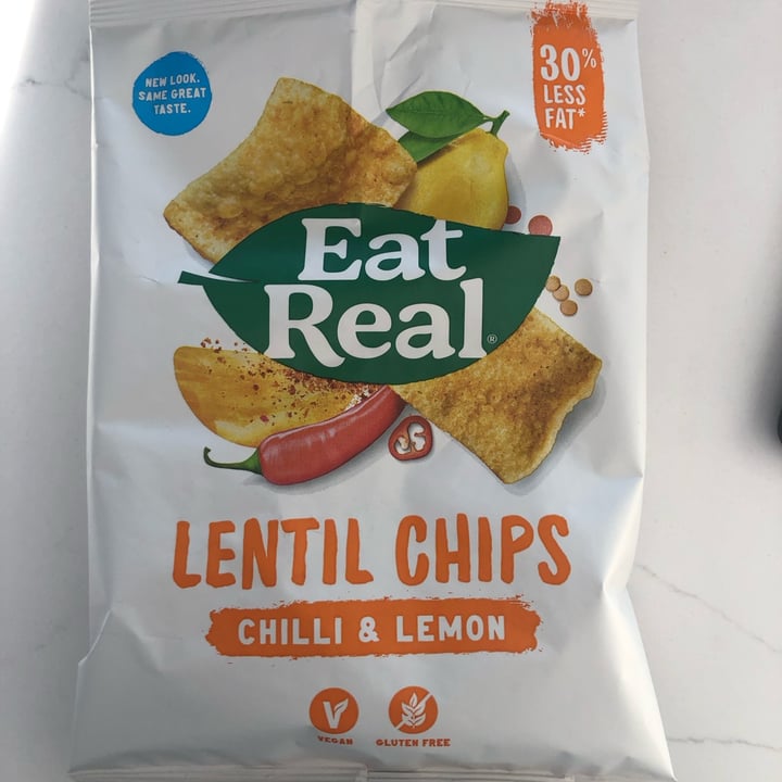 photo of Eat Real Chilli and Lemon Lentil Chips shared by @zsuz on  10 Apr 2024 - review