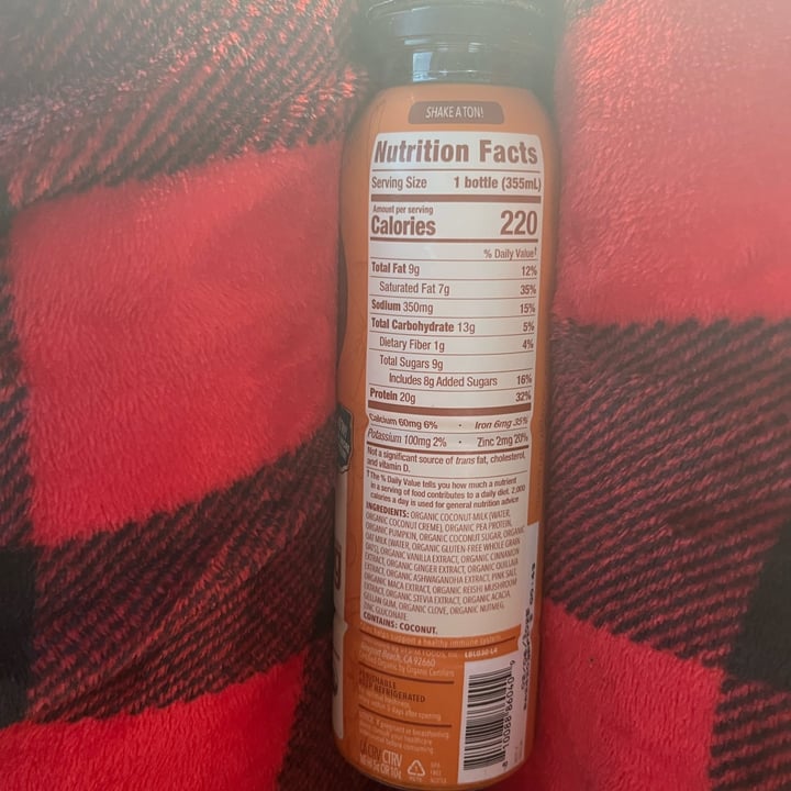 photo of REBBL Spiced Pumpkin Pie shared by @sweetdoe37 on  24 Jan 2025 - review