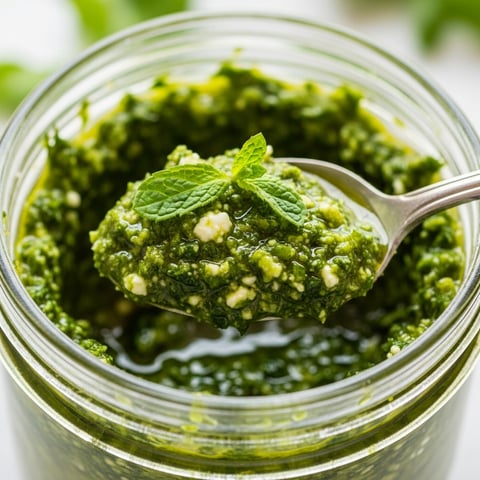 Easy Vegan Mint Arugula Pesto Recipe (Basil-Free & Dairy-Free)