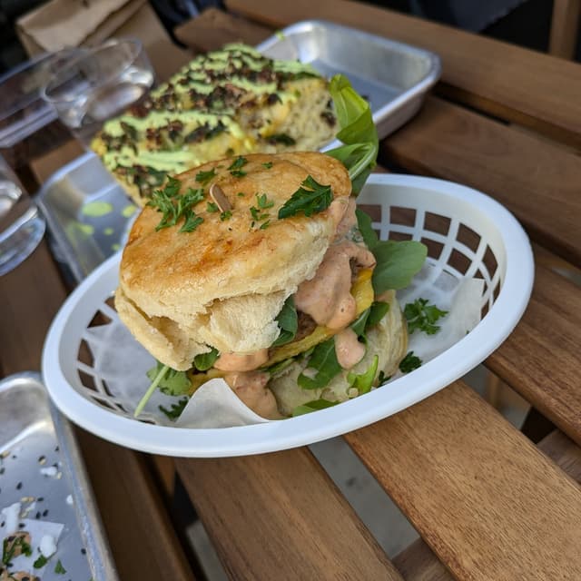 Photo of the dish “Sausage, Egg + Cheese Biscuit”