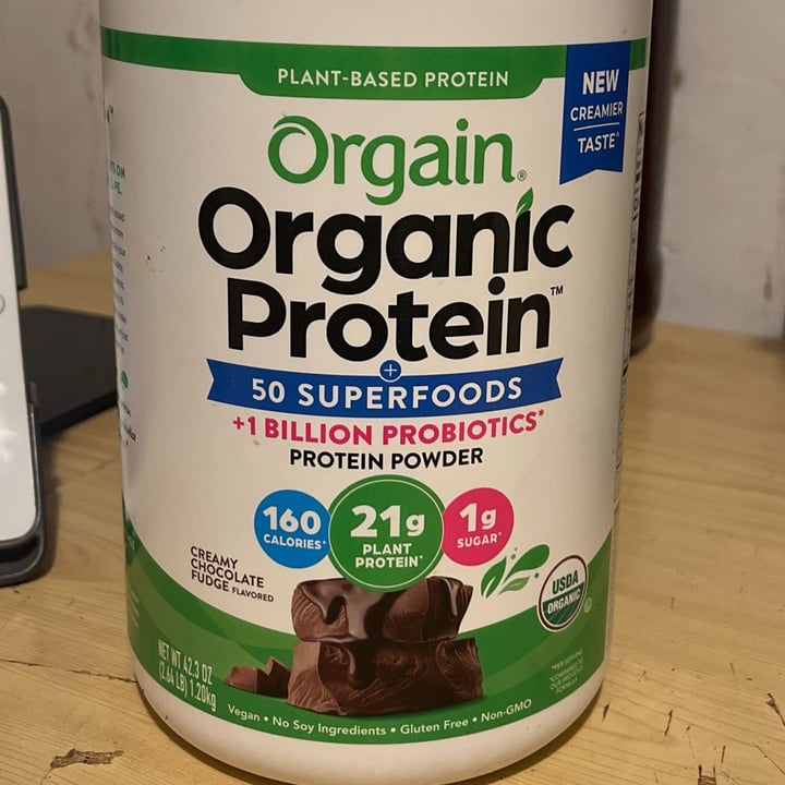 photo of Orgain Creamy Chocolate Fudge Organic Protein Plant Based Protein Powder shared by @petramodirari on  09 Jun 2025 - review