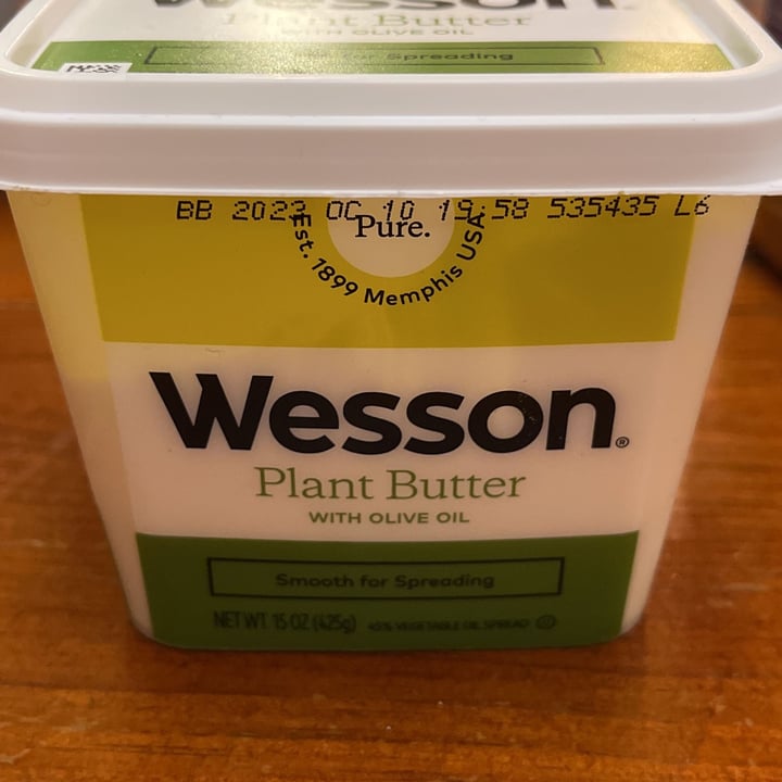photo of Wesson Plant butter With Olive Oil shared by @uncleiroh45 on  10 Nov 2023 - review