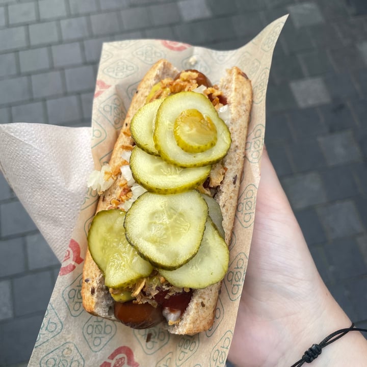 photo of døp - Den Økologiske Pølsemand Vegan roasted Hot Dog shared by @holasoymylk on  30 Aug 2024 - review