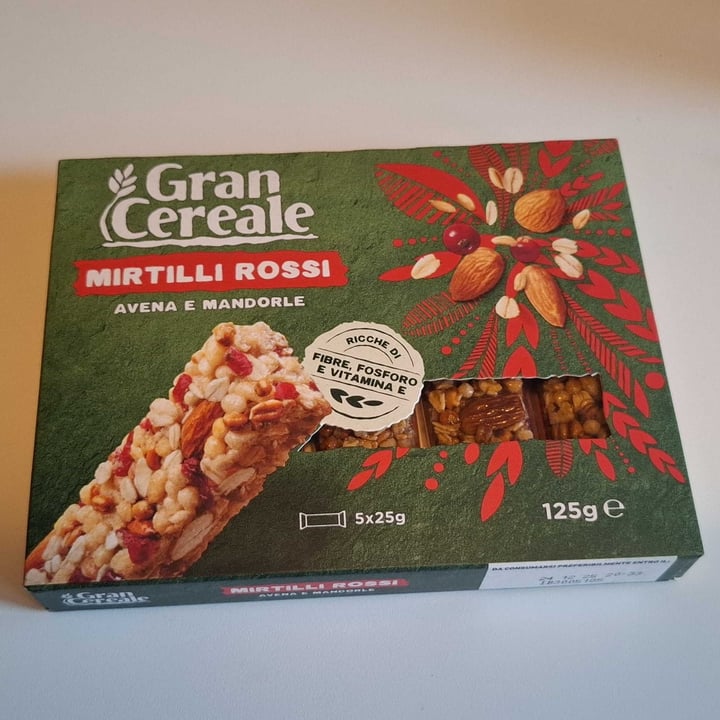 photo of Gran Cereale Barrette mirtilli rossi, avena e mandorle shared by @darkessa on  07 Oct 2025 - review